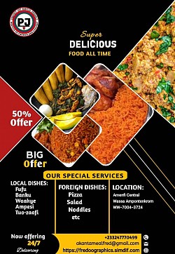 Menu flyer